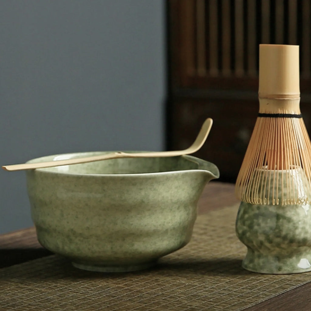 5-piece Matcha Set (Bowl, Whisk, Stand, Scoop, Strainer)