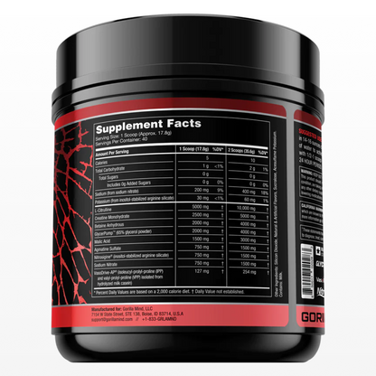 Gorilla Mode Nitric - Stim-free Advanced Pre-workout