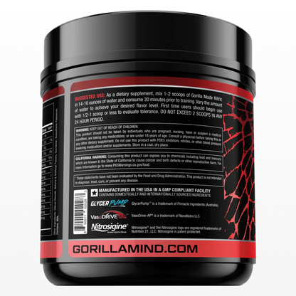 Gorilla Mode Nitric - Stim-free Advanced Pre-workout