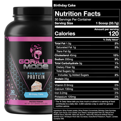 Gorilla Mode Protein - Premium Whey Isolate Blend