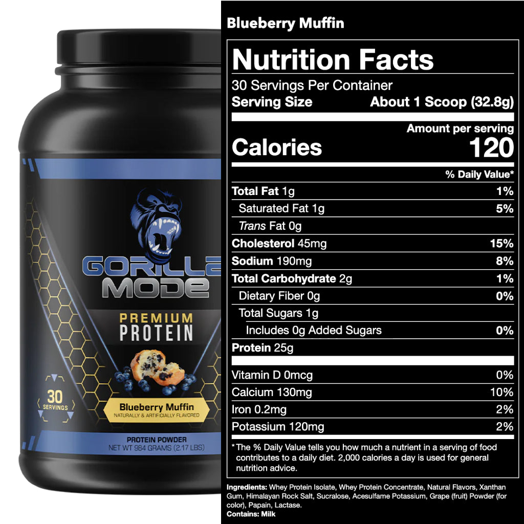 Gorilla Mode Protein - Premium Whey Isolate Blend